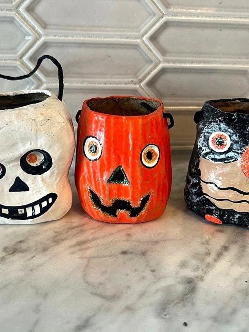 Pottery Barn paper-mâché Halloween Buckets - Retired!